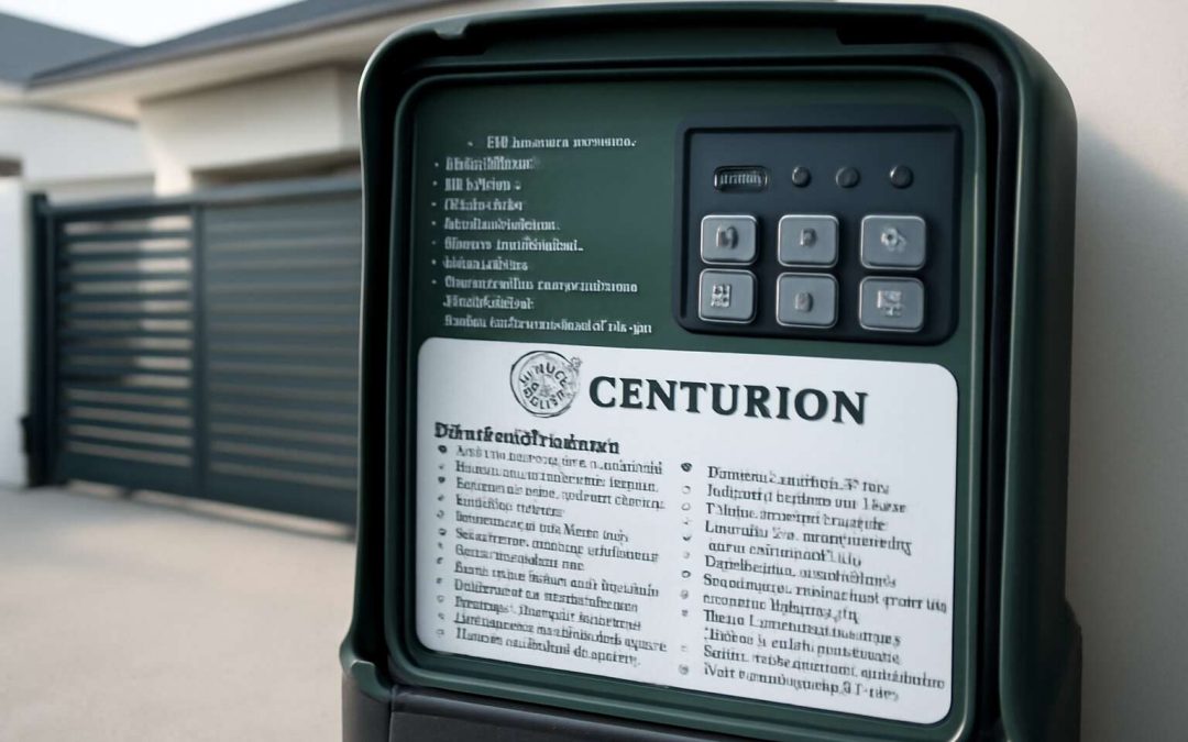 centurion gate motor manual
