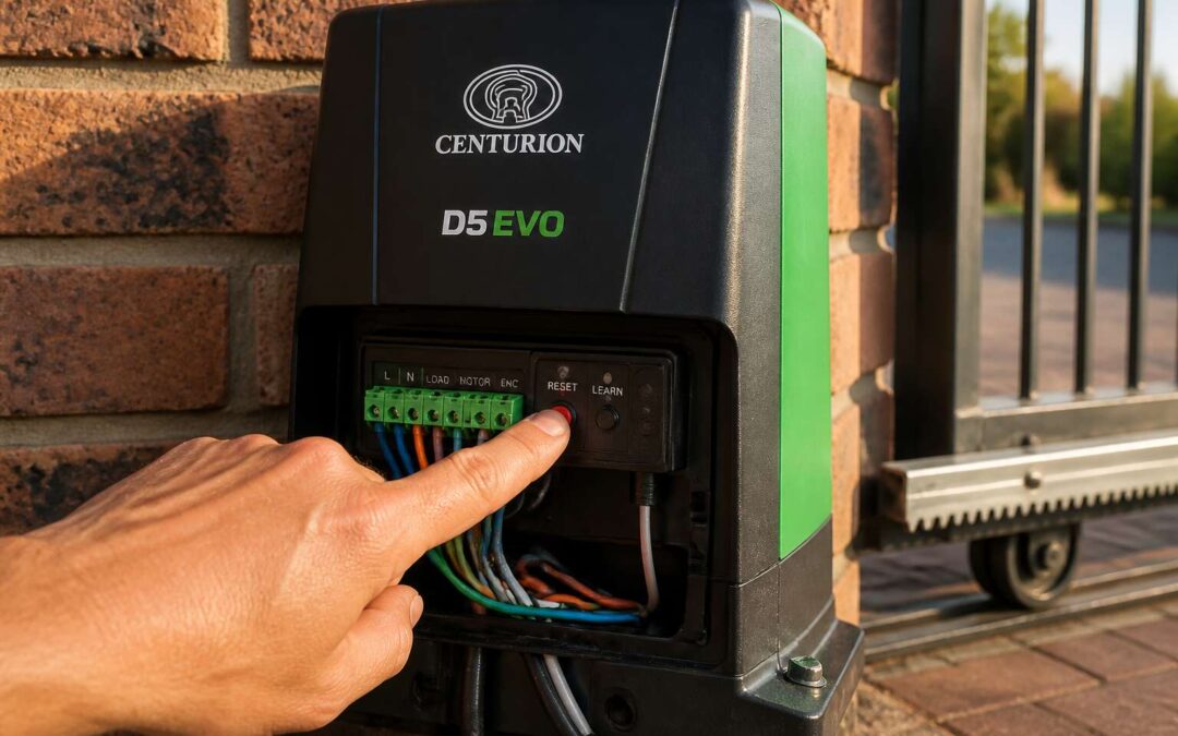 centurion gate motor reset button