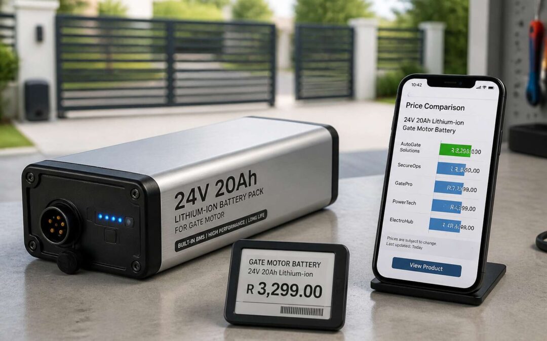 Compare lithium ion gate motor battery price to cut costs.